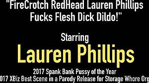 Redhead Fucks Dildo! So Hot!