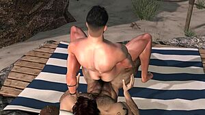 In this casual narrative, two guys engage in gay sex, exploring their desires passionately