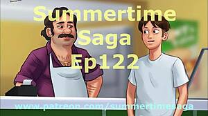 What happens in summertime saga 122 with big ass hentai action?