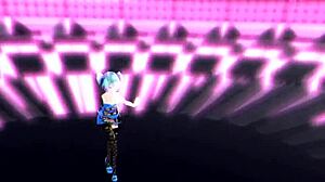 this anime hatsune miku is so cool! 🎶