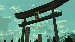 Sanae gives paizuri with big tits 😍