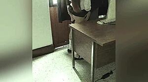 mexican student lets teacher fuck her in office