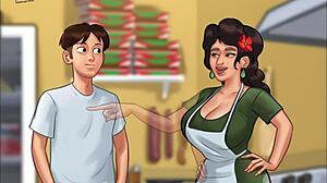 What happens in summertime saga 122 with big ass hentai action?