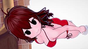 Girlfriend Moves Rhythmically in Bikini