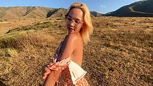 I Fuck a Wet Pussy Outdoors with a Skinny Exotic Asian