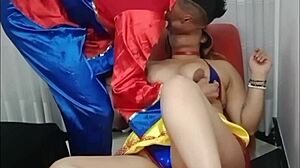 Latina with big ass squirts hard in doggystyle creampie scene