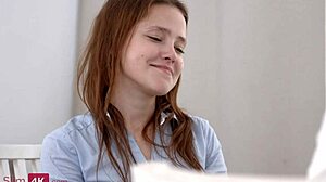 Nicole Murkovski! Flexible Teen 18+ Creampied After Wild Lesson!