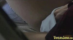 i, the asian brunette, fingerbang my hairy pussy outdoors in voyeur solo