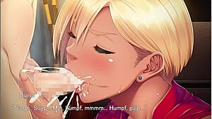 kasshoku bitch hitozuma gets wet titty fuck in anime game