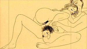Vintage erotic illustration