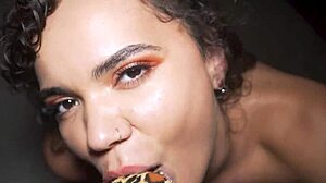 Naudi nala's wet bubble blowjob in 4k part 3 😍