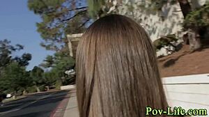 Pov teen gets facial from monster cock