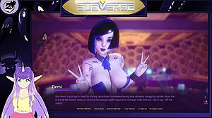 Blonde Milf Shows Big Tits in Subverse Hentai Game