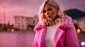 Blonde teen asks step-dad for cum on sofa! 😏