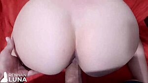 Fucking the Sexy Young Babe's Big Ass with Monster Cock