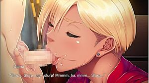 kasshoku bitch hitozuma gets wet titty fuck in anime game