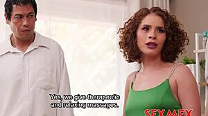Sexmex - The Wife Gives Happy Ending Massages Karol Jaramillo!