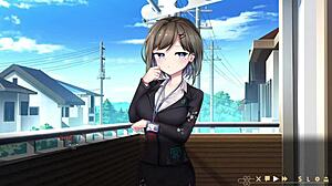 Ghost Marriage Matchmaking VN Hentai Game Night 1 - Luna Blowjob Scene