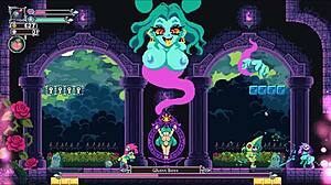 Flip witch pixel hentai game ep 13 monster cock titjob and facial cumshot