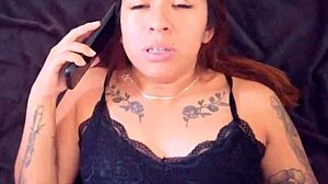 Infiel Latina TAKES Creampie While on Phone!