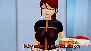 Ruby dan Glinda dari RWBY dalam pengembaraan kartun 3D