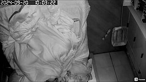 Hidden camera captures morning sex from mouth to ass.