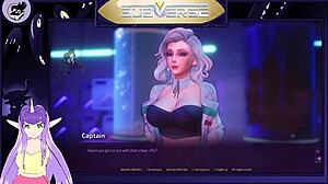 Blonde Milf Shows Big Tits in Subverse Hentai Game