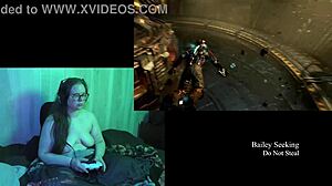 Bold Play Through Naked Deadspace Part 3 Featuring Brunette With Long Hair.