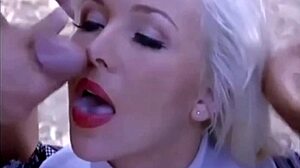 Stunning Blonde Babe Helen Duval in BUKKAKE DP and ANAL CUM Blast!