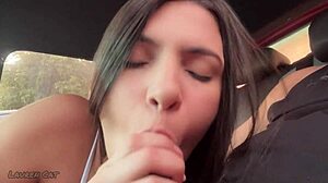 i get delicious blowjob from latina babe in car
