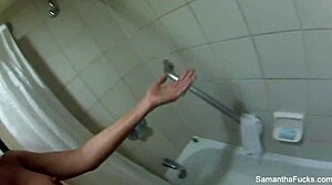 Samantha Saint Backstage Shower Tease