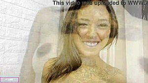 latina slut gets her pussy and asshole gaping with squirting and creampie