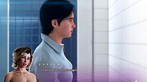 busty bbw milf landlady evelyn catches tenant masturbating in shower