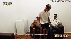 Did you see how we silenced the gossipy neighbor with our big dicks? Brazil took that double penetration in his tight ass!