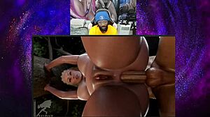 Jaheira Feels Bald Pussy Assfucked, Aerith Watches Tifa Getting Fucked POV