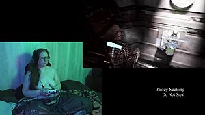 Bold Play Through Naked Deadspace Part 3 Featuring Brunette With Long Hair.