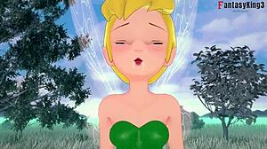 Tinker Bell Grows Up for Wild Forest Fuck with Fairy Watching