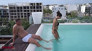 does this tanned babe want a creampie from a stranger?