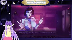 Blonde Milf Shows Big Tits in Subverse Hentai Game