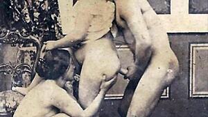 Sbírka vintage erotického umění z retro anime hentai kreslených filmů