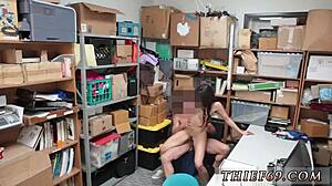 I-I swear, this cop blackmailed me, a petite teen, for first time theft in uniform... so scary!