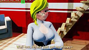 ruby and glinda from rwby in a 3d cartoon adventure