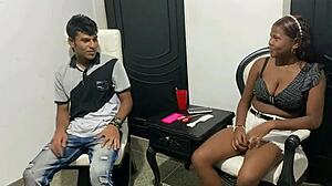 cut hair and fuck hard with stylist big tits