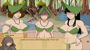 Detailed gameplay in four elements trainer book 4 love part 13