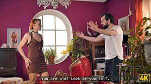 mature4k mature nymfa came to her young neighbour and seduced him with moaning.