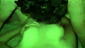 Wife enjoys nighttime sex