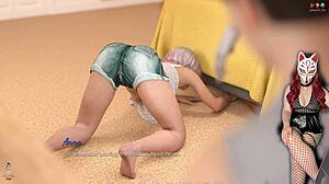 Beautiful 18yo teen cosplayer shines in upskirt hentai ep 11