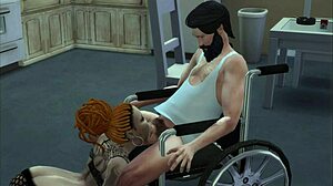 Tattooed Girl and Invalid Share Intimate Moments