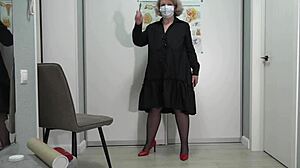 What do students dream about during a lesson from a mature teacher curvy milf with big ass and shaved pussy amateur solo role play pawg