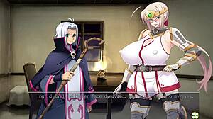 horny heroine ingrid plays with huge tits in episode 2